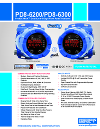 Thumbnail of document Data Sheet - PD8-6300 ProtEX-MAX Ex-Proof Pulse Input Flow Rate/Totalizer